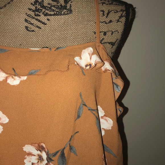 Floral print crop top/tank - Picture 3 of 6